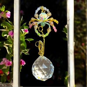 Colorful Beaded Crystal Suncatcher